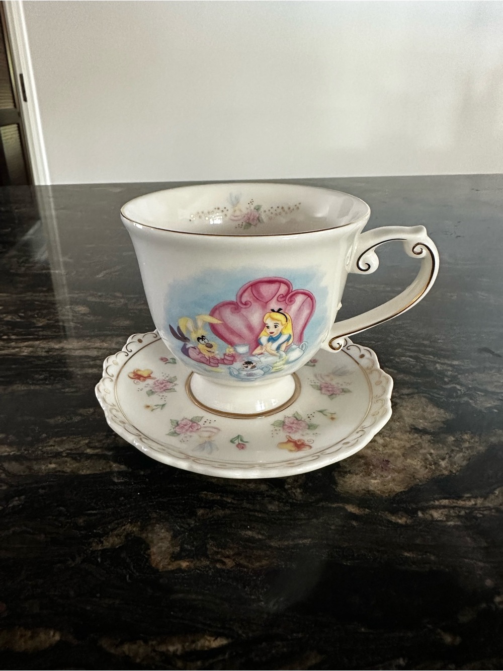 Disney Alice Teacup Collectible Box with Yellow Label
